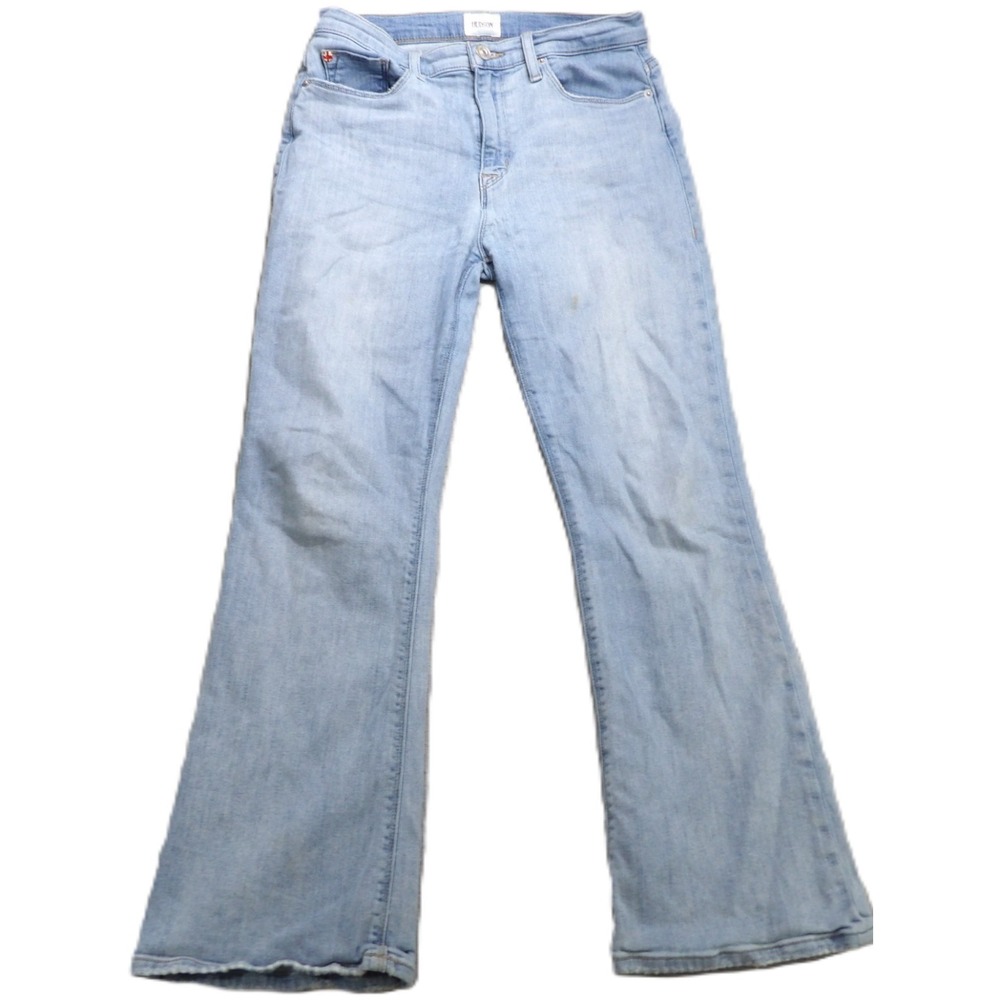 Hudson Blair High Rise Bootcut Crop Denim Jeans Women 28 Blue Light Wash Classic